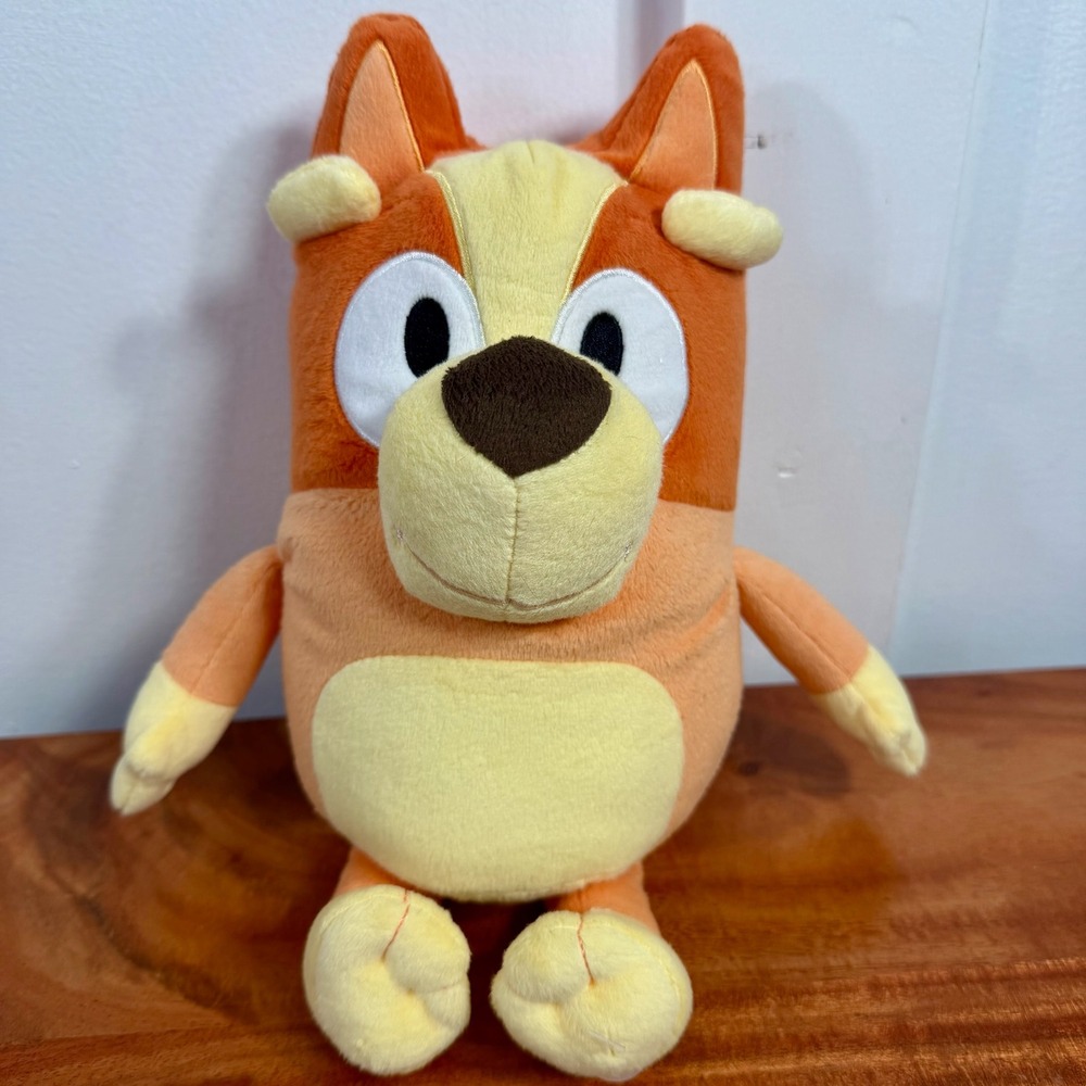 Bluey Bingo Plush Toy Stuffed Animal Orange Yellow Dog Character